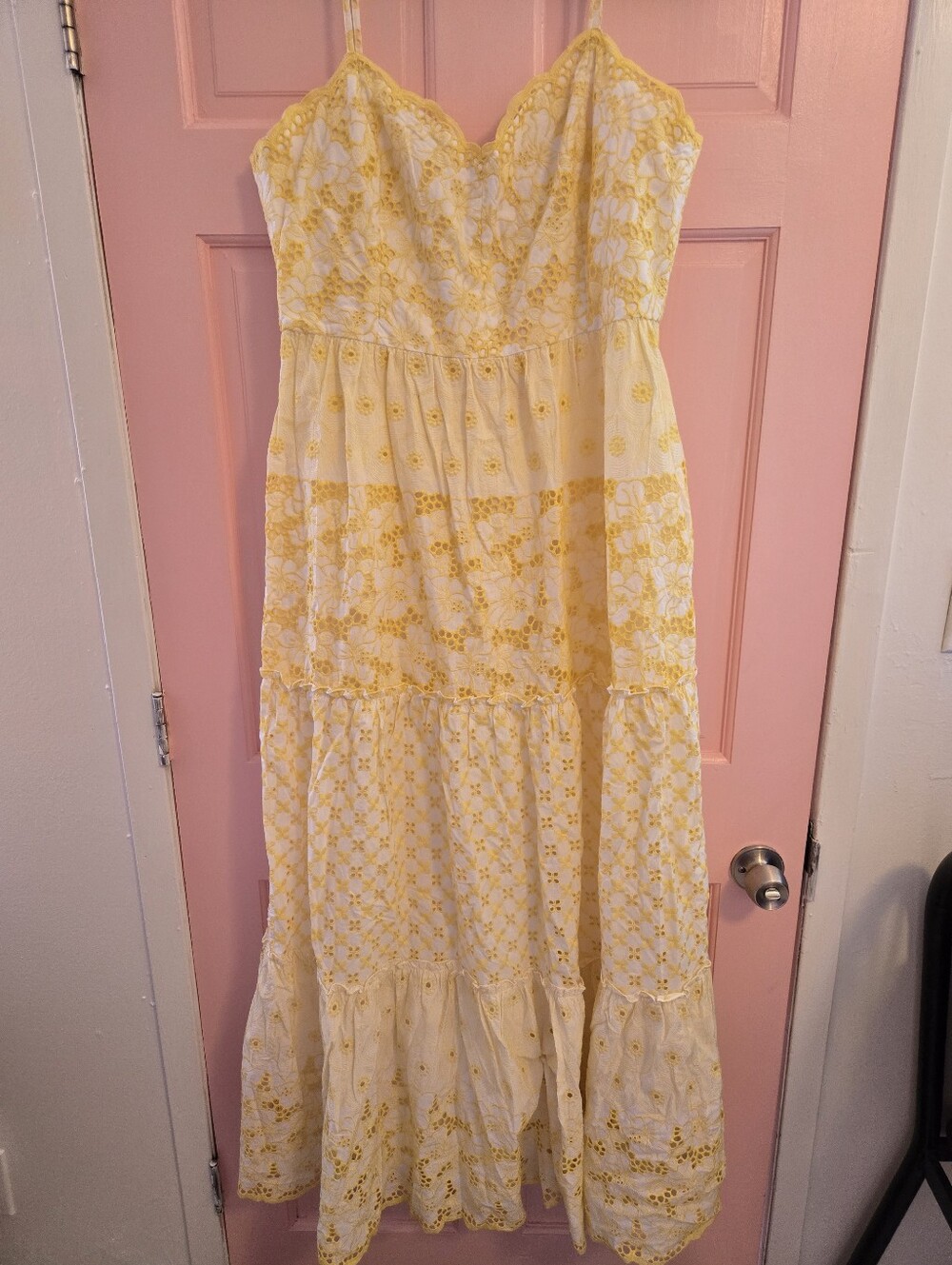 NWT Lilly Pulitzer Eyelet Tiered Maxi Dress